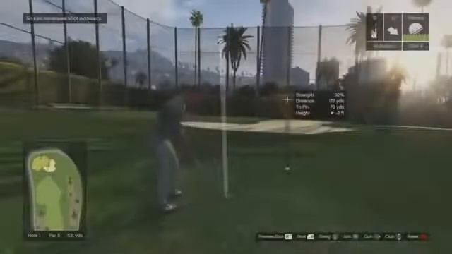 Grand Theft Auto GTA 5) Играем в гольф смотреть онлайн