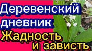 ДЕРЕВЕНСКИЙ ДНЕВНИК. "ЗАВИСТЬ и ЖАДНОСТЬ"