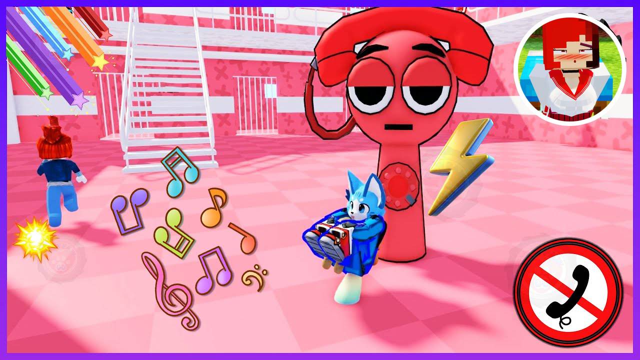 КРАСНЫЙ РОБОТ Sprunki гонится за мной — и не собирается сбавлять темп! 🔥 Roblox