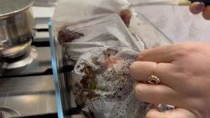 Свекла, запечённая в рукаве в духовке