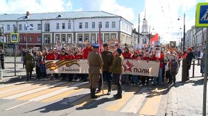 (Рыбинск-40) КОЛОННА "БЕССМЕРТНОГО ПОЛКА"