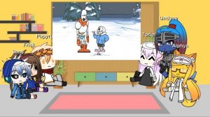 Реакция андертейл на весёлые кости! {франс} {без сюжета}