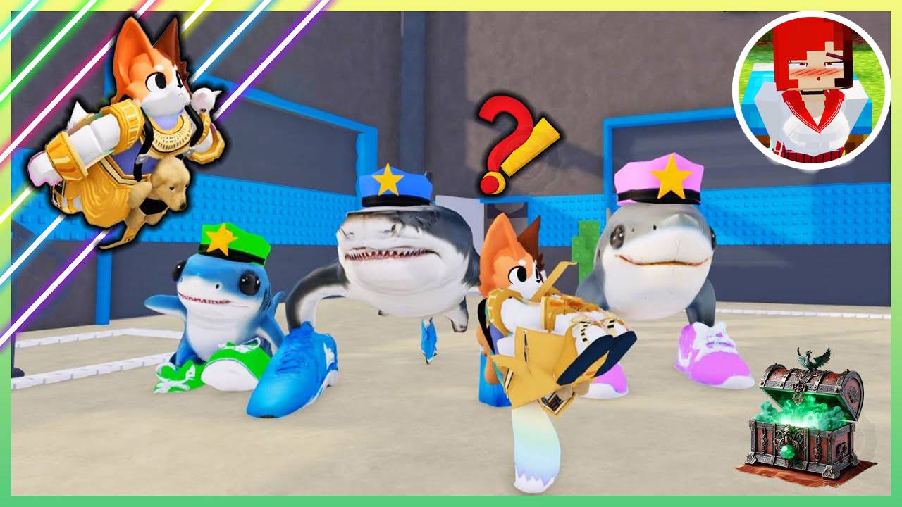 Страж семьи акул Tralalero Tralala преследует меня! 🦈🚓 Roblox