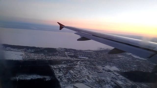 Rossiya Airlines. A319. Landing in Pulkovo (LED, Saint Petersburg). Посадка в Пулков смотреть онлайн