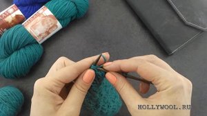 Плетеная резинка спицами