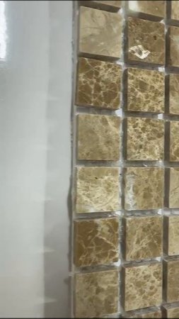 Мраморная мозаика Имперадор Лайт  размер чипа мозаики 15 х15 мм