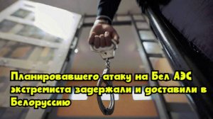 Планировавшего атаку на БелАЭС экстремиста задержали и доставили в Белоруссию