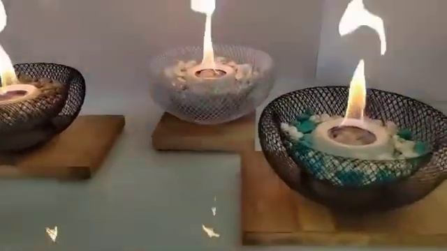 Домашний настольный камин