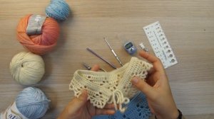 Как связать ажурный воротник крючком (Первый бесплатный урок)