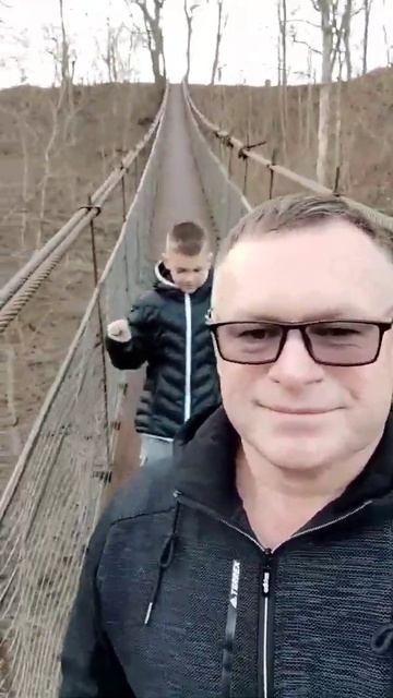 Подвесной мост посёлок Никель