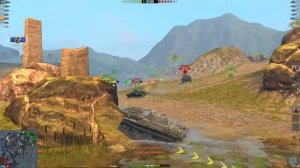 Смешной бой в World of tanks blitz! Leopard.exe
