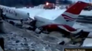 Крушение Ту-204 во "Внуково". Первое видео