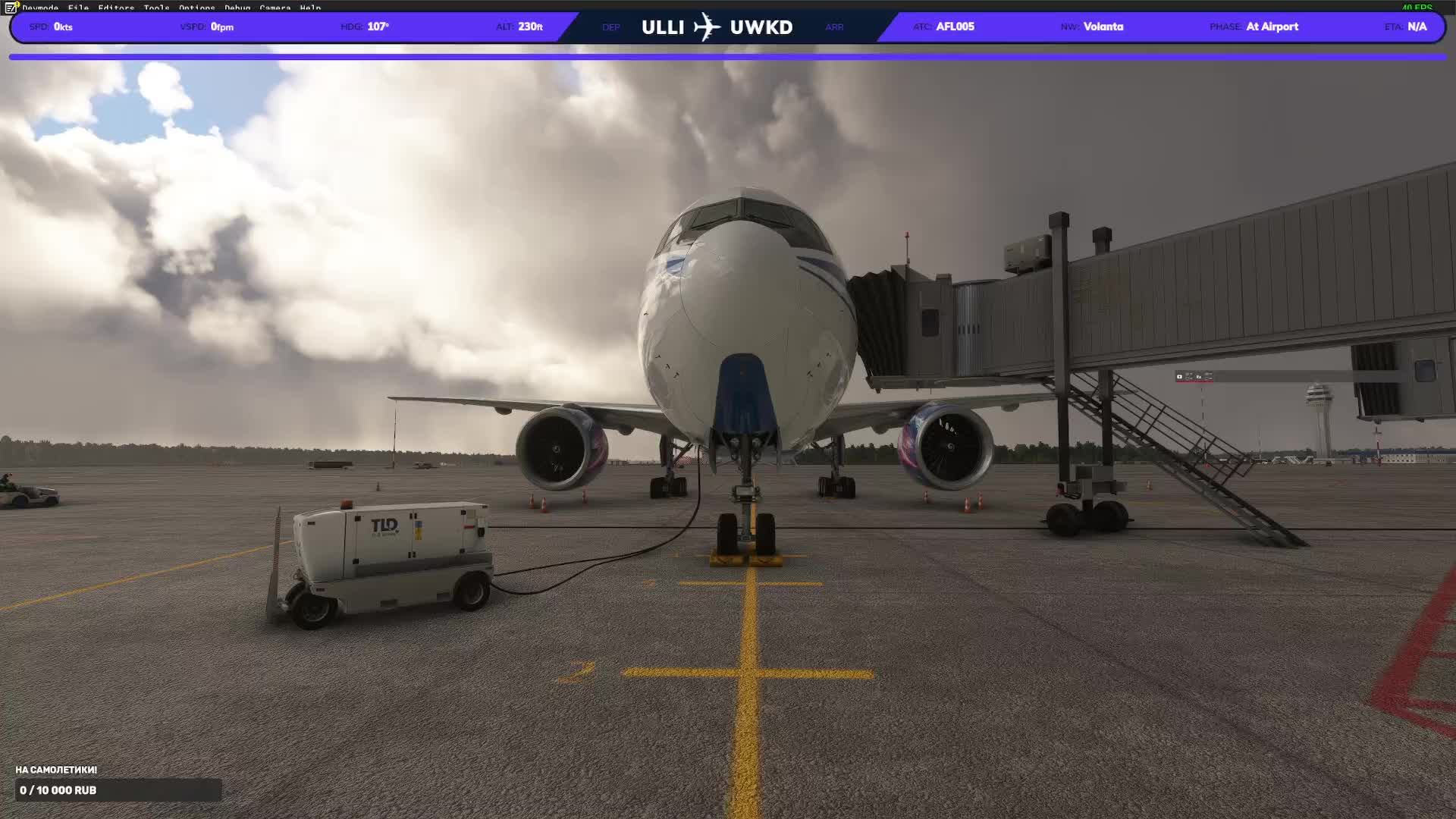 MSFS 2020 PMDG 777-200ER, AFL005, Vatsim, St Petersburg(ULLI) - Kazan(UWKD)