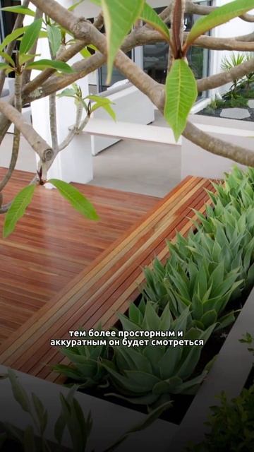 Как сделать так, чтобы маленький сад выглядел простор?