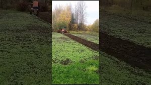 Осеняя вспашка огорода мотоблоком BRAIT-135 GES 17л.с.