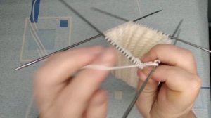 Польская резинка круговыми рядами