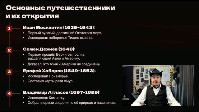 Русские путешественники и первопроходцы XVII века.