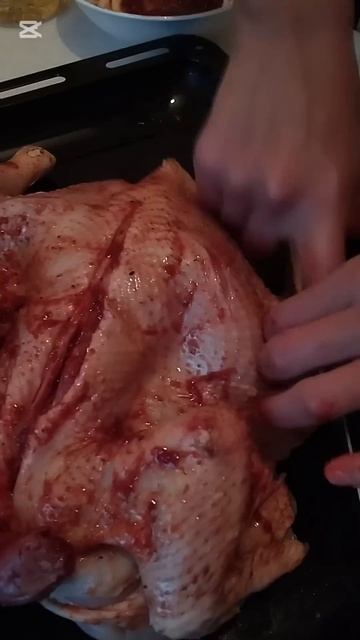 Домашняя курица в духовке #food #рецепты#cake #cooking #готовка смотреть онлайн