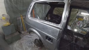 Покраска Нивы своими руками. Грунтовка. Часть 1