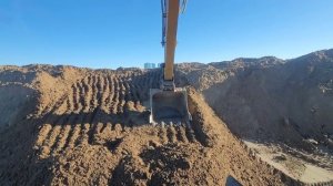 Работа колёсного экскаватора XCMG 180wd. делаем конус, под?