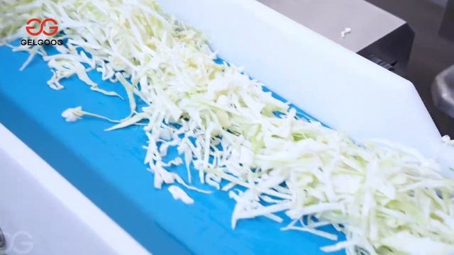 Линия для очистки, нарезки и упаковки овощей:капуста
