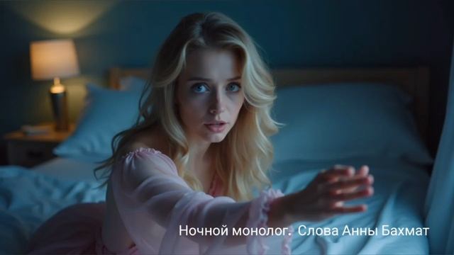 Ночной монолог.Анна Бахмат.