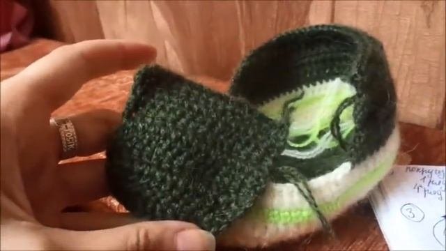 как связать тапочки носочки  малышу