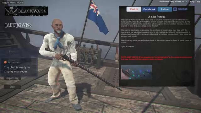 Blackwake - стримим первое впечатление, 1000 чертей и бутылка рома!