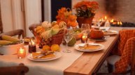 Камин,праздничный стол🌹🌹🌹.Fireplace, festive table