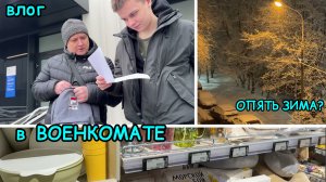 2126 МОСКВА\В ВОЕНКОМАТЕ\КУПИЛИ ЕДУ\ЗАКАЗ из РЕСТОРАНА\ЛЕТНИЕ ШИНЫ\НАСТУПИЛА НАСТОЯЩАЯ ЗИМА влог
