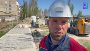 Полным ходом идет благоустройство территории автовокзала Керчи