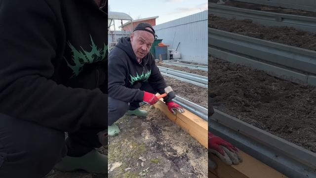 Замена фундамента теплицы #diy #теплица#своимируками