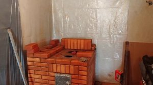 Печь подовая двух колпаковая отопительно варочная