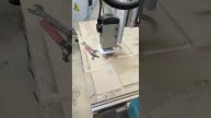 Процесс вырезки аккустического коробка на ЧПУ станке в нашем скромном логове