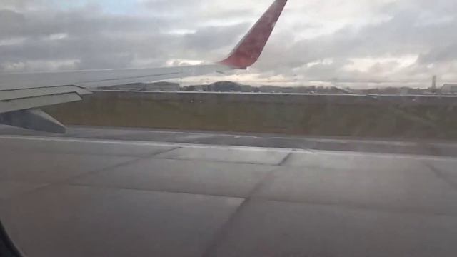 Boeing 737-800 Рейс Москва Челябинск взлет в Шереметьево