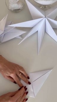 Бумажная звезда своими руками