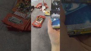 Распаковка блока Weiss schwarz Marvel