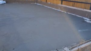 Затирка бетона вертолётом.