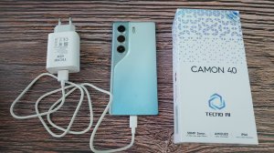 За сколько зарядится Tecno CAMON 40 от 0% до 100% родной зарядкой 45W