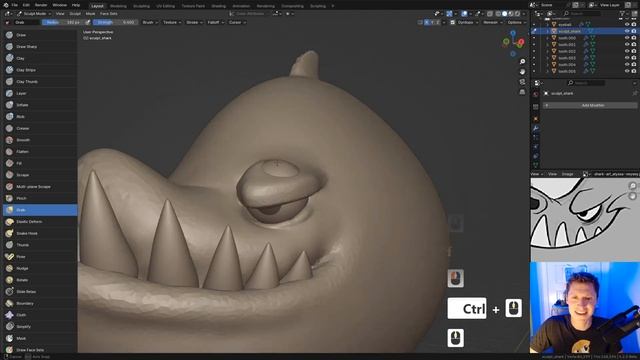C03L03_shark-sculpting-3 - Face Refinement