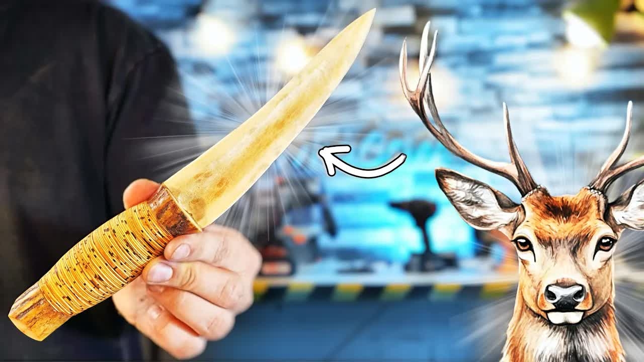 ЯКУТСКИЙ НОЖ ИЗ РОГА ОЛЕНЯ!!!