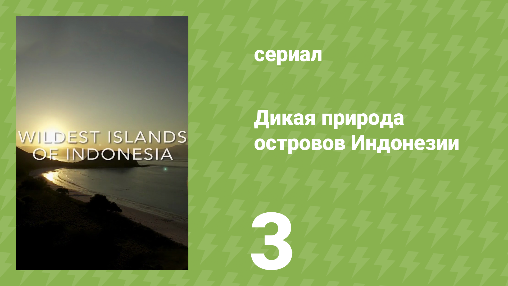 Дикая природа островов Индонезии 3 серия «Страна вулканов» (документальный сериал, 2016)