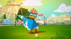 Зак и Кряк-Бумажный гольф