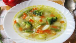 Овощной суп с брокколи