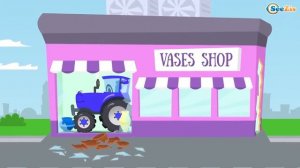 Смешные машинки 1 серия | Мультики про машинки Синий трактор, Монстр Трак, Пожарная