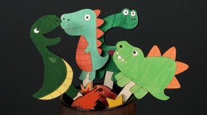 11. Деревянные палочки "Динозавры" от Pebaro 476