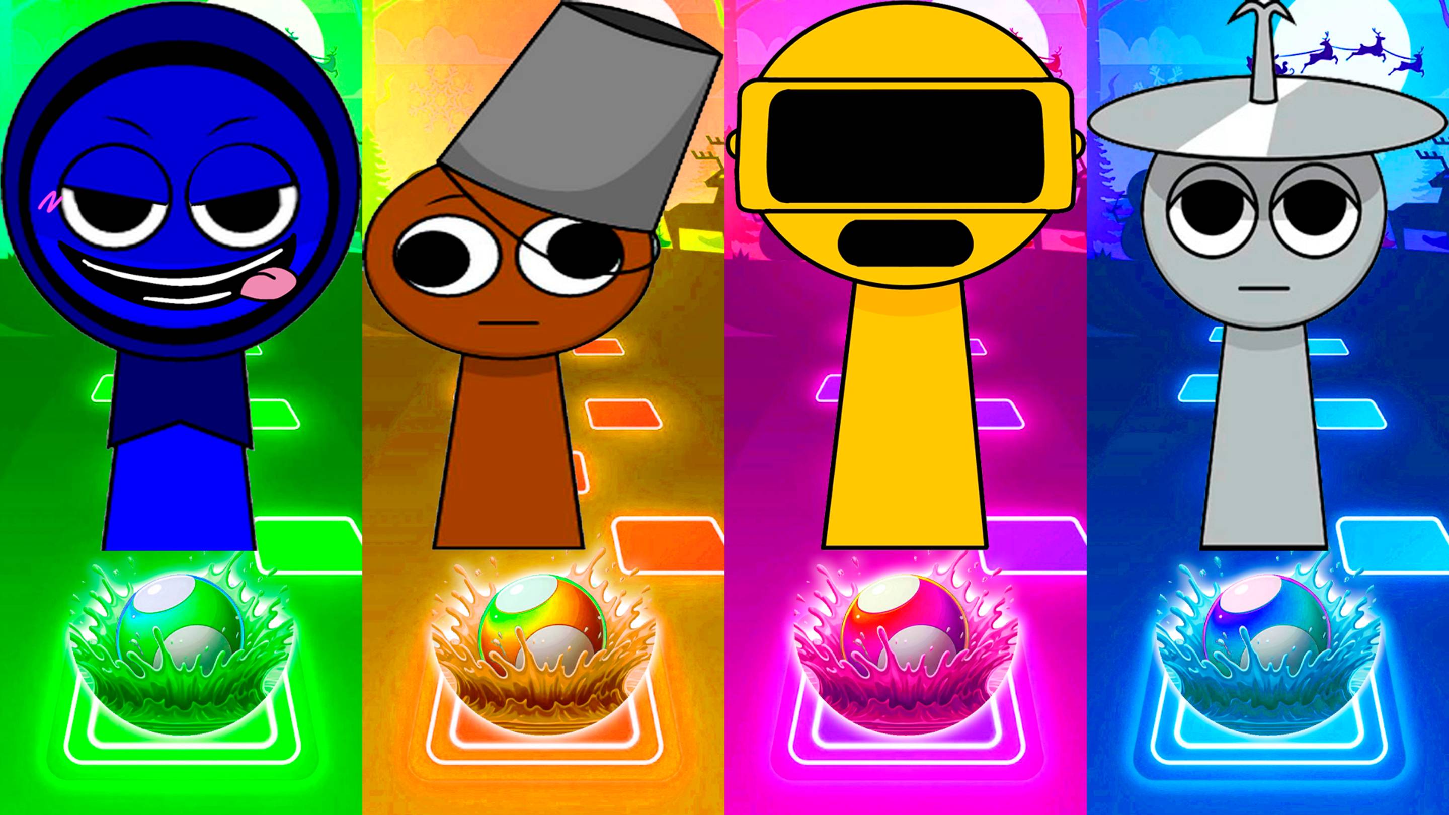 SPRUNKI PYRAMIXED_ АПГРЕЙД ОБЛИКА! Incredibox анимации на русском в Tiles Hop