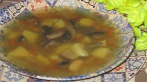 Куриный суп с кукурузой и шампиньонами