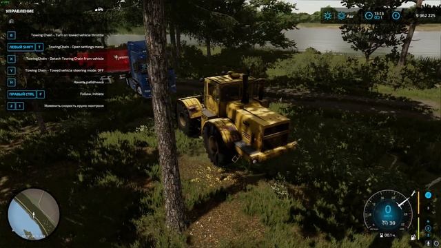 ЗАСАДИЛИ ДАФ В БОЛОТЕ. ДАЖЕ КИРОВЕЦ НЕ ПОМОГ. FARMING 22 смотреть онлайн