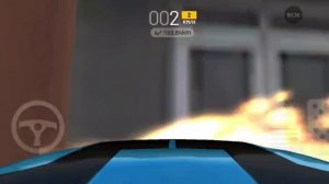 Аварии от лица видеорегистратора в старой версии приложения Екстрем Кар Драйвинг Симулятор